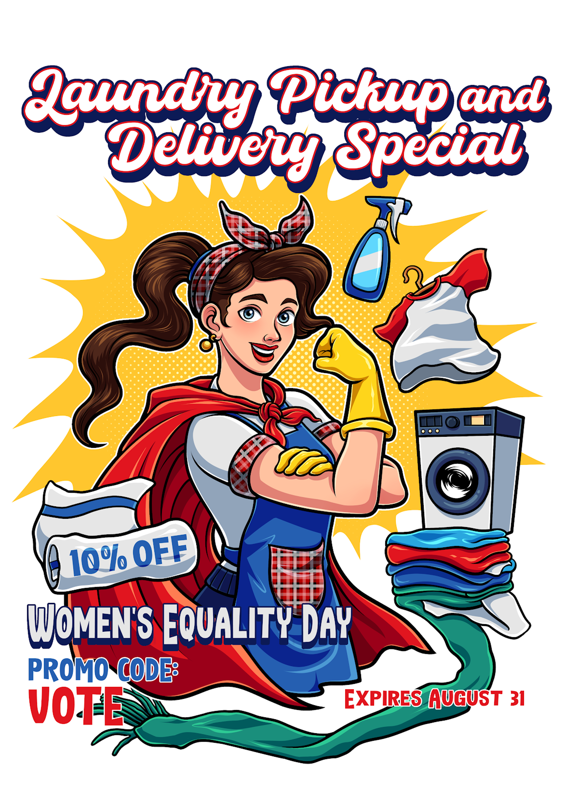 Laundry Pickup And Delivery Service Womens Equality Day Special